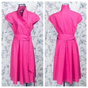Calvin Klein Pink Wrap Dress: 8